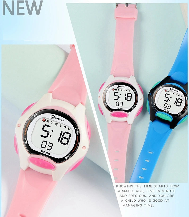 Children Watch Waterproof Digital Watch for Girls