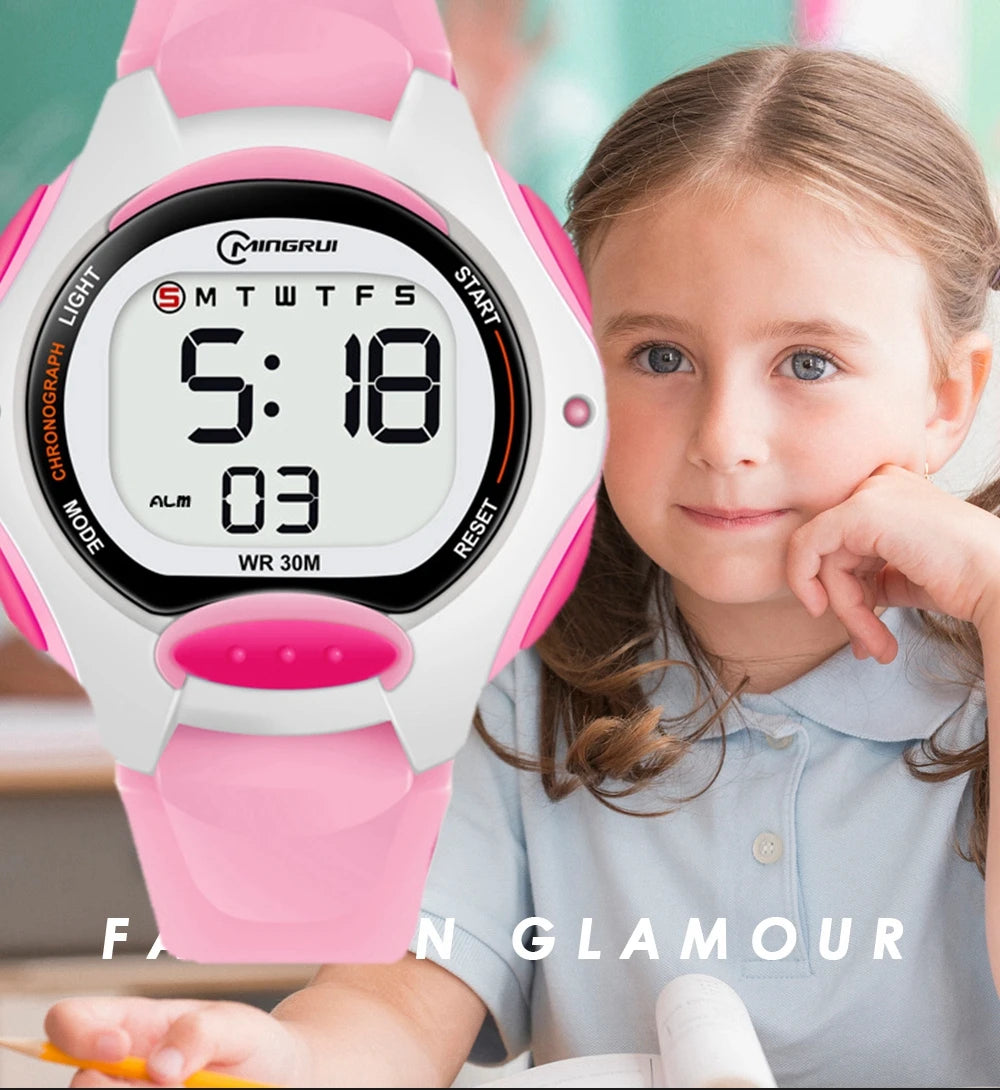 Children Watch Waterproof Digital Watch for Girls